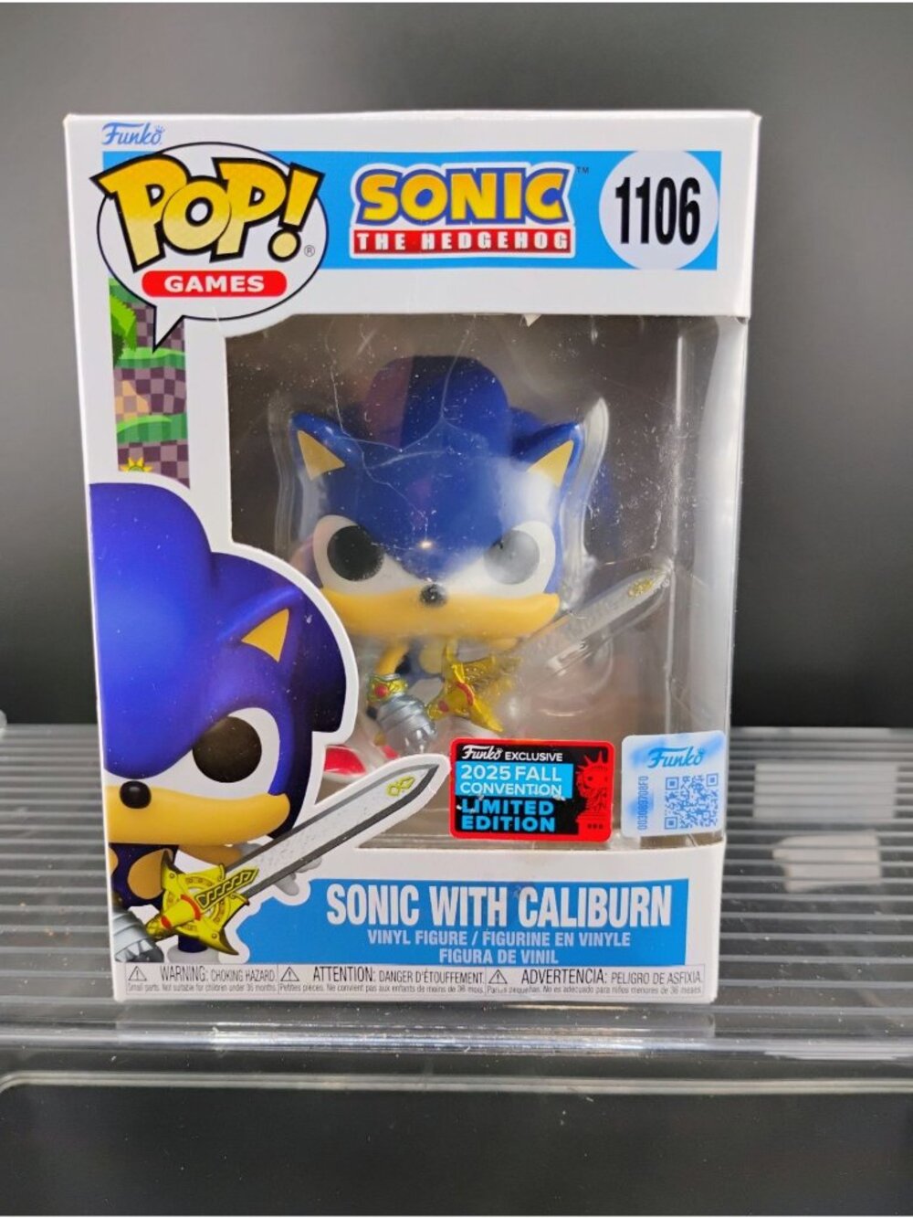 Funko Pop! Sonic With Caliburn Exclusive 2025 Fall Convention Limited Edition